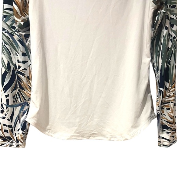 Hurley Long Sleeve Rash Guard Swim Shirt Swim UPF 50+ in White (S) - Picture 6 of 11